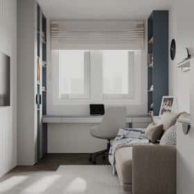 Фотографии детских. Растим чемпиона. Дизайн и ремонт квартиры 80м2 ЖК Ивантеевка 2020 в современном стиле. Детская, фото 03.