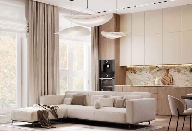 Фотографии домов. Очарование природы. Дизайн и ремонт загородного дома 116м2 в КП Британика в современном стиле.