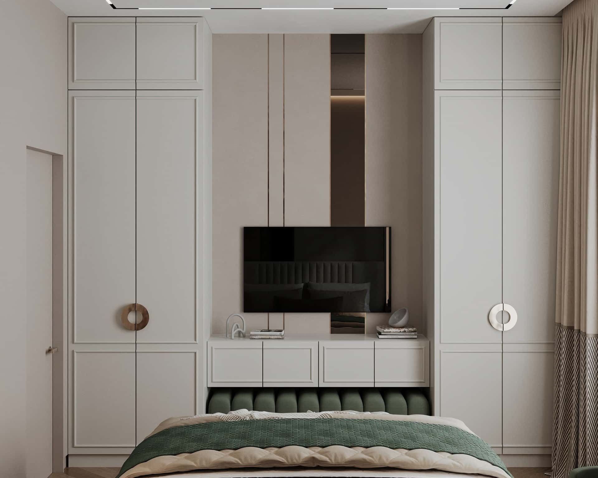 Дизайн и ремонт квартиры в ЖК Вереск — Удобство со вкусом, 88 м2. Мастер-спальня, фото 6