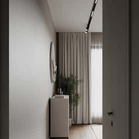 Скандинавский акцент. Дизайн и ремонт квартиры 95м2 ЖК Садовые кварталы в современном стиле. Мастер-спальня, фото 01