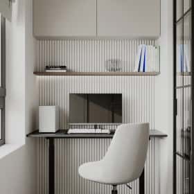 Растим чемпиона. Дизайн и ремонт квартиры 80м2 ЖК Ивантеевка 2020 в современном стиле. Мастер-спальня, фото 03