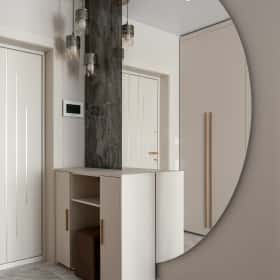 Деликатная классика. Дизайн и ремонт квартиры 65м2 в ЖК Кронштадтский 9 в современном классическом стиле. Прихожая и коридор, фото 02