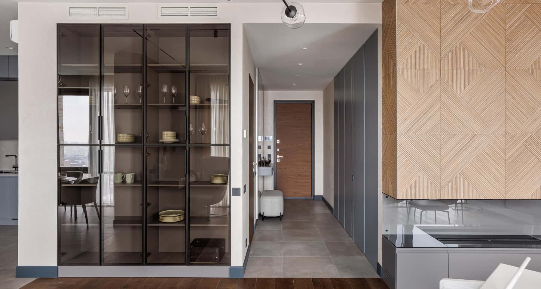 Как сделать ремонт в квартире без отделки — портал между прихожей и гостиной