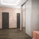 Стеклянная дверь из тёмного стекла. Дизайн и ремонт квартиры в ЖК «Маршала Захарова» — Скромное обаяние. Фото 03