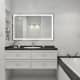Зеркало с подсветкой для ванной комнаты. Дизайн и ремонт квартиры в ЖК «Наследие» — Геометрия уюта. Фото 021