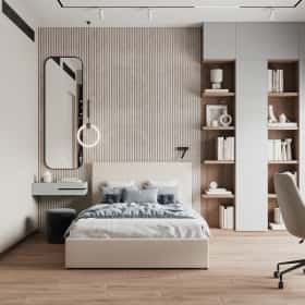 Утончённая простота. Дизайн и ремонт квартиры 123м2 ЖК Джаз в стиле современный минимализм