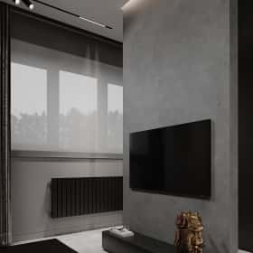 Изысканный монохром. Дизайн и ремонт таунхауса 164м2 в КП Бристоль в неоклассическом стиле. 1 этаж Гостевая, фото 02