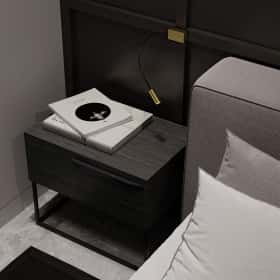 Изысканный монохром. Дизайн и ремонт таунхауса 164м2 в КП Бристоль в неоклассическом стиле. 1 этаж Гостевая, фото 04