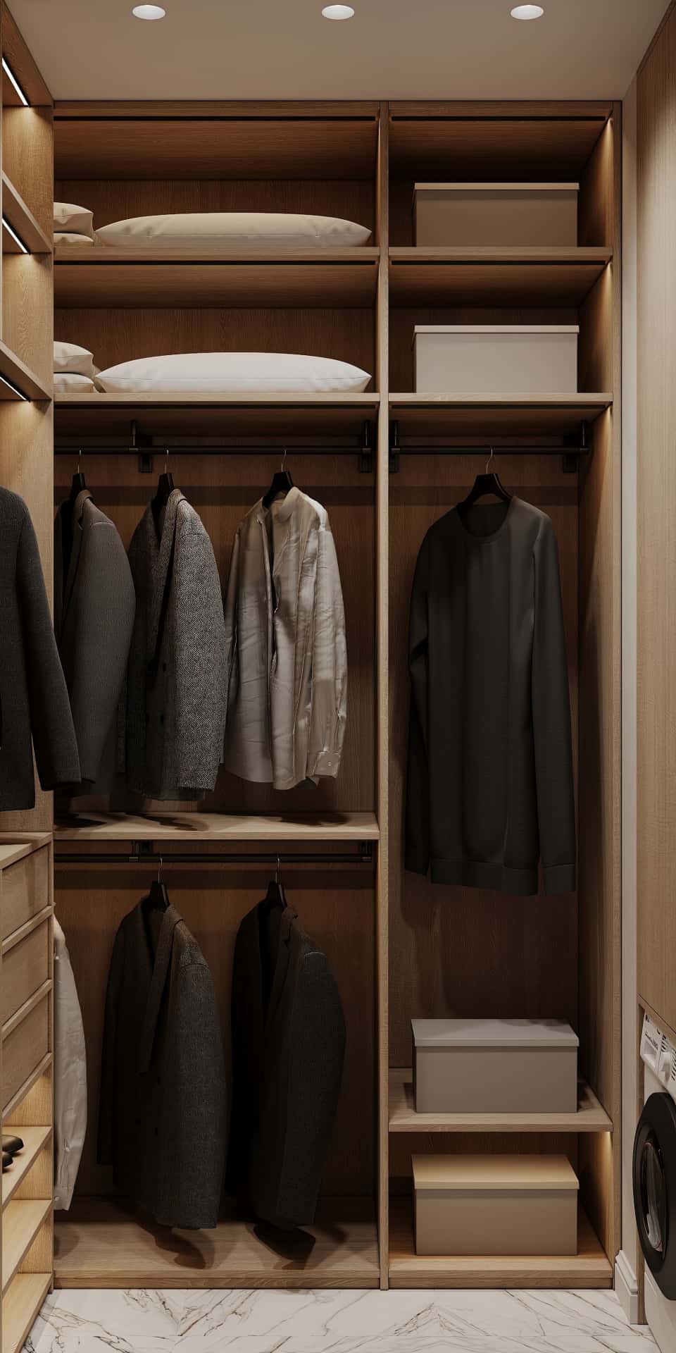 Дизайн и ремонт квартиры в ЖК Филисити — Пространство мечты, 71 м2. Гардеробная, фото 2