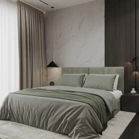 Свет и цвет. Дизайн и ремонт квартиры 105м2 в ЖК Will Towers в современном стиле. Спальня, фото 01