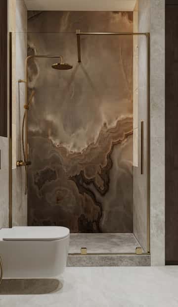 Современная роскошь. Дизайн и ремонт квартиры 111м2 ЖК Павелецкая сити в современном стиле. Гостевой санузел, фото 04