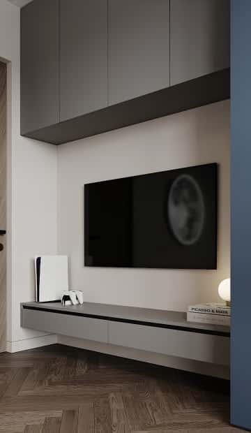 Цвета природы. Дизайн и ремонт квартиры 110м2 в ЖК Wow в современном стиле. Спальня старшего сына, фото 03