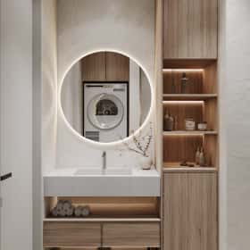 Растим чемпиона. Дизайн и ремонт квартиры 80м2 ЖК Ивантеевка 2020 в современном стиле. Душевая