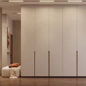 Очарование природы. Дизайн и ремонт загородного дома 116м2 в КП Британика в современном стиле. 1 этаж Прихожая