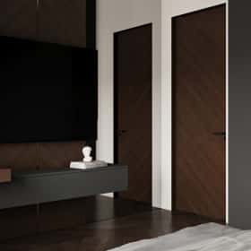 Высокие отношения. Дизайн и ремонт загородного дома 195м2 в КП Лесная поляна в современном стиле. 1 этаж Гостевая, фото 01