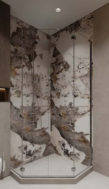 Со вкусом кофе. Дизайн и ремонт квартиры 120м2 в ЖК iLove в современном стиле. Душевая, фото 03