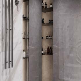 Диалог поколений. Дизайн и ремонт квартиры 93м2 ЖК Хэдлайнер в неоклассике. Санузел 2, фото 05