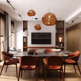 Элегантный оазис. Дизайн и ремонт квартиры 115м2 ЖК Eniteo в современном стиле с элементами экостиля. Кухня-гостиная, фото 02