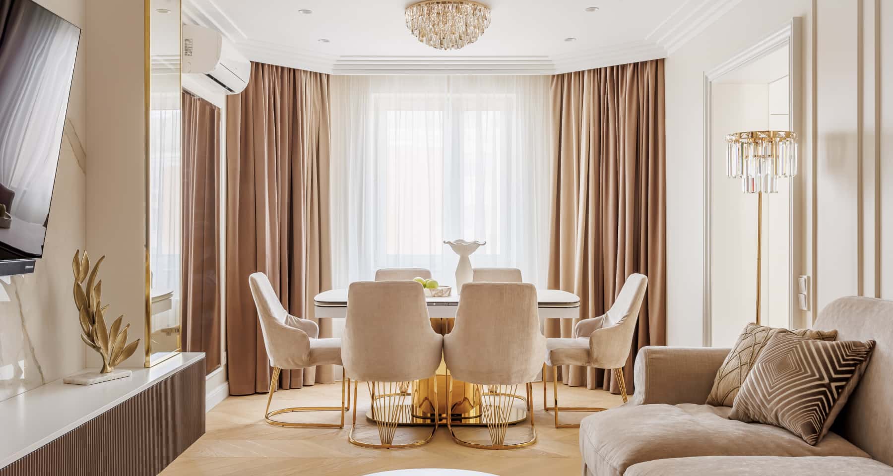 Ремонт квартиры 130 м² стиле неоклассика