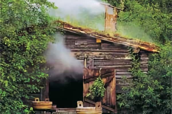 В русской баньке