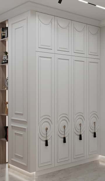 Удобство со вкусом. Дизайн и ремонт квартиры 88м2 ЖК Вереск в современной классике. Прихожая и коридор, фото 03