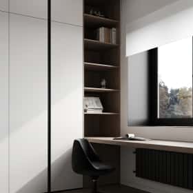 Изысканный монохром. Дизайн и ремонт таунхауса 164м2 в КП Бристоль в неоклассическом стиле. 2 этаж Детская 2, фото 01