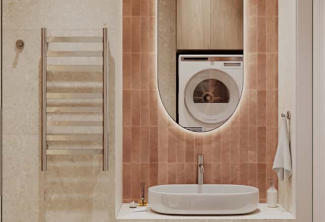 Фотографии санузлов. В ожидании чуда. Дизайн и ремонт квартиры 84м2 ЖК Shagal в современном стиле. Гостевой санузел.