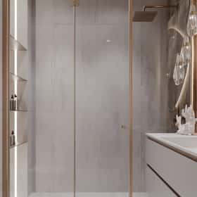 Цвета природы. Дизайн и ремонт квартиры 110м2 в ЖК Wow в современном стиле. Душевая, фото 01