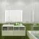 Плитка в ванной комнате светлого, кремового цвета. Дизайн и ремонт дома в КП «Антоновка» — Загородный минимализм. Фото 053