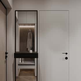 Растим чемпиона. Дизайн и ремонт квартиры 80м2 ЖК Ивантеевка 2020 в современном стиле. Прихожая и коридор