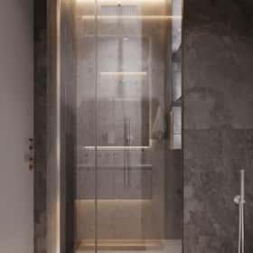 Сочный синий. Дизайн и ремонт квартиры 83м2 в ЖК Большая семерка в современном стиле. Гостевой санузел, фото 02