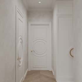 Диалог поколений. Дизайн и ремонт квартиры 93м2 ЖК Хэдлайнер в неоклассике. Прихожая, фото 03