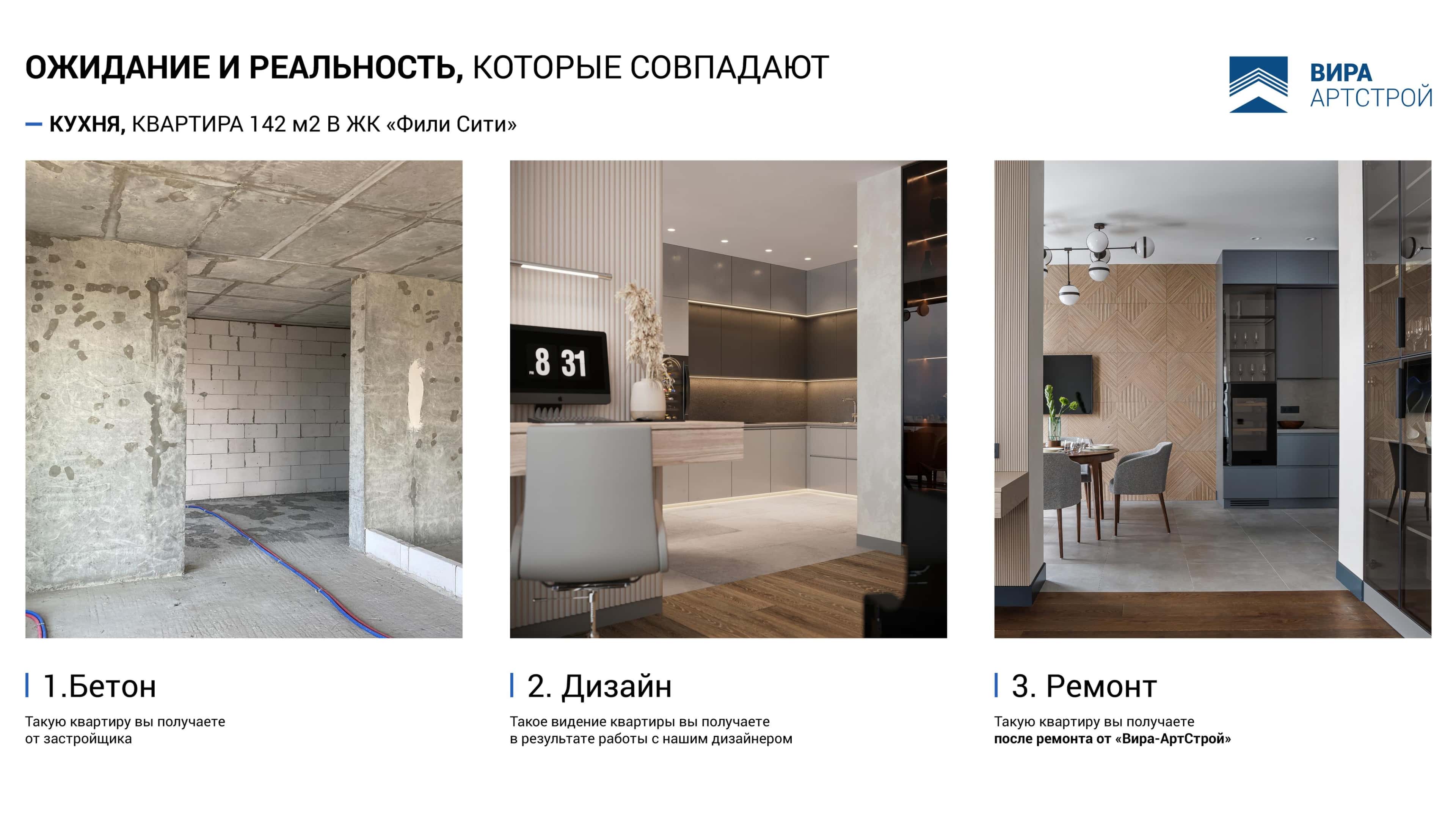 Ремонт квартиры в новостройке без отделки — кухня-столовая ДО и ПОСЛЕ ремонта Ремонт квартиры в новостройке без отделки — кухня-столовая ДО и ПОСЛЕ ремонта