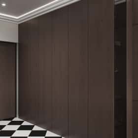 Новелла на французском. Дизайн и ремонт квартиры 67м2 в ЖК Зиларт в современном стиле с элементами французской классики. Прихожая, фото 03