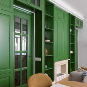 Система хранения в кухне-гостиной