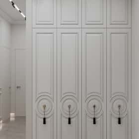 Удобство со вкусом. Дизайн и ремонт квартиры 88м2 ЖК Вереск в современной классике. Прихожая и коридор, фото 04