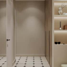 Фотографии прихожих. В ожидании чуда. Дизайн и ремонт квартиры 84м2 ЖК Shagal в современном стиле. Прихожая, фото 02.