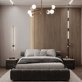 Ода современности. Дизайн и ремонт квартиры 63м2 ЖК Рассказово в современном стиле. Спальня