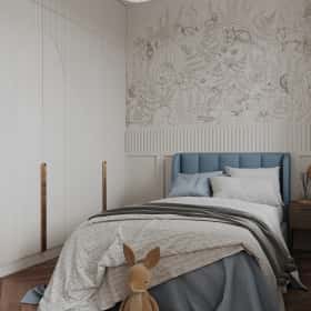 Вариации классики. Дизайн и ремонт дома 177м2 КП Лесная симфония в американском стиле. 2 этаж Детская 1, фото 02