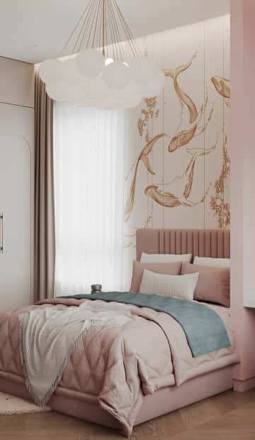 Удобство со вкусом. Дизайн и ремонт квартиры 88м2 ЖК Вереск в современной классике. Детская, фото 01