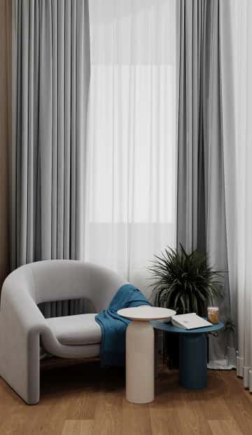 Объятия моря. Дизайн и ремонт квартиры 91м2 ЖК Событие в современном эко-стиле. Спальня, фото 01