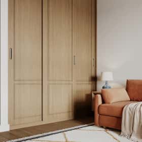 Песня в стиле кантри. Дизайн и ремонт квартиры 53м2 ЖК Вдохновение. Кабинет-спальня, фото 03