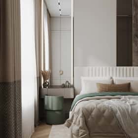 Удобство со вкусом. Дизайн и ремонт квартиры 88м2 ЖК Вереск в современной классике. Мастер-спальня, фото 03