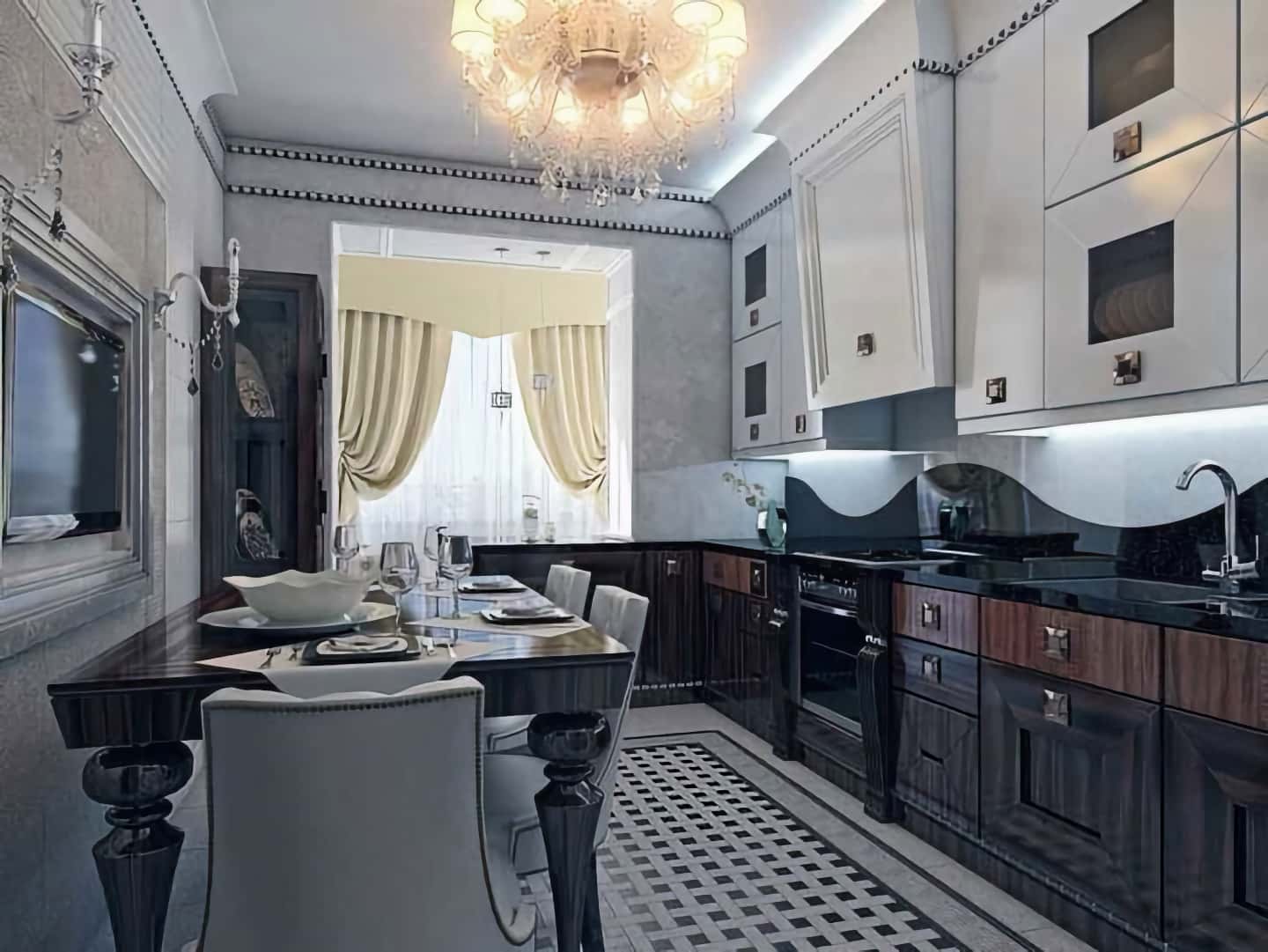Кухня в стиле арт-деко