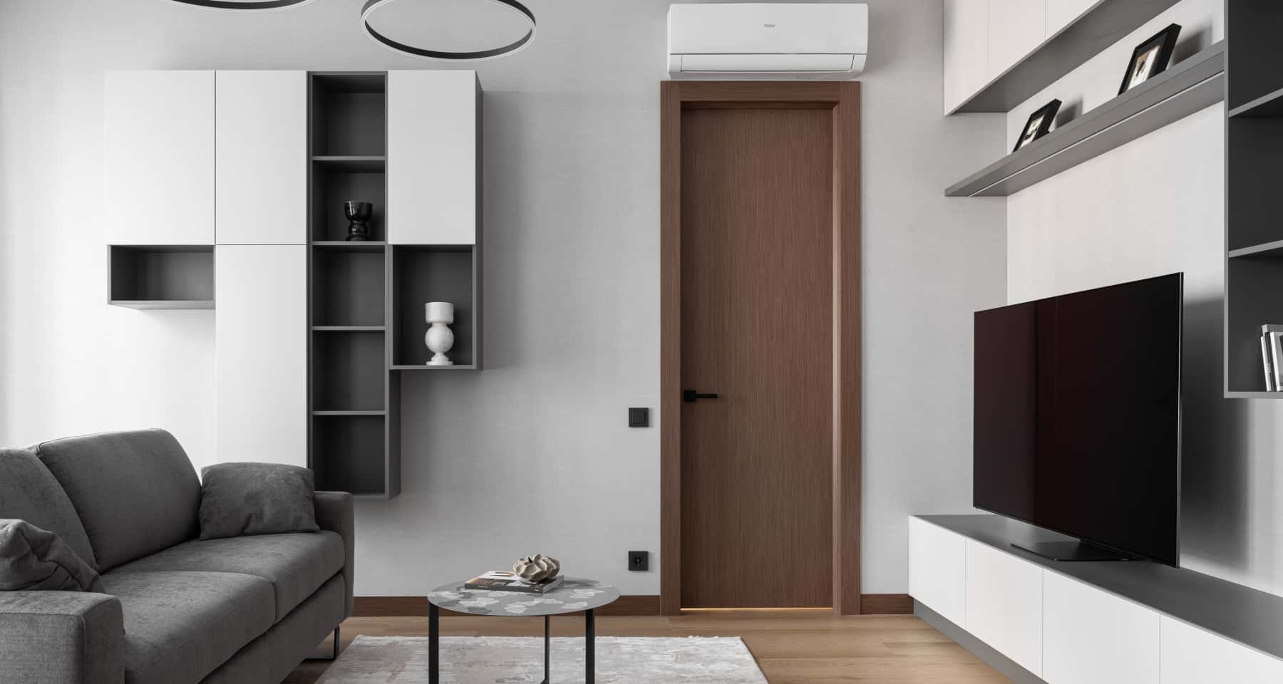 Интерьер квартиры 60 м² с ремонтом в ЖК «Кристалл» Интерьер квартиры 60 м² с ремонтом в ЖК «Кристалл»