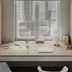 Тёплая гармония. Дизайн и ремонт квартиры 69м2 ЖК Большая семерка в современном стиле. Детская, фото 05