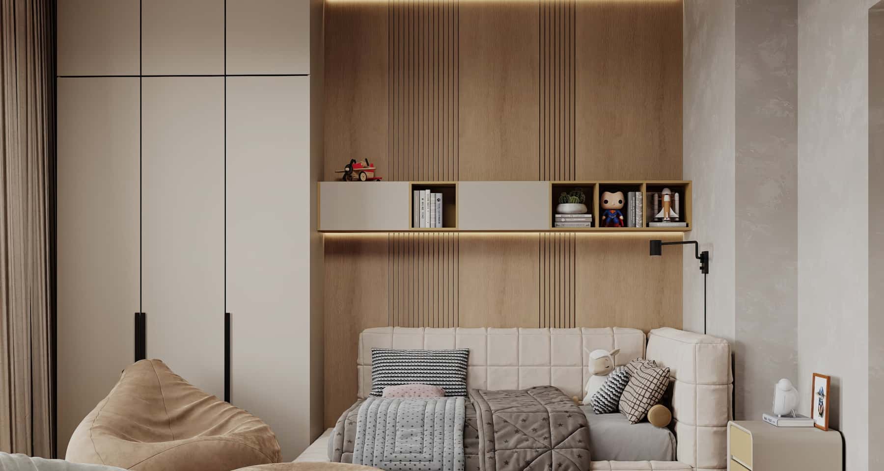 Дизайн детской в загородном доме в КП «Новогорск клаб»