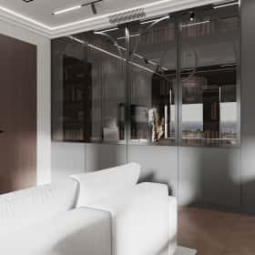 Новелла на французском. Дизайн и ремонт квартиры 67м2 в ЖК Зиларт в современном стиле с элементами французской классики. Кухня-гостиная, фото 04