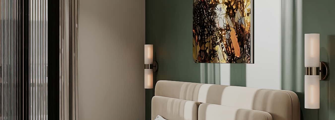 Фотографии спален. В ожидании чуда. Дизайн и ремонт квартиры 84м2 ЖК Shagal в современном стиле. Мастер-спальня, фото 05.