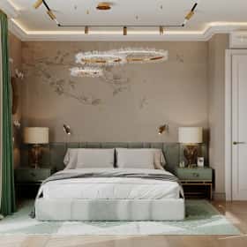 Современная роскошь. Дизайн и ремонт квартиры 111м2 ЖК Павелецкая сити в современном стиле. Спальня мамы